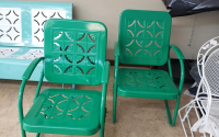 Powder Coating Vintage Metal Chairs