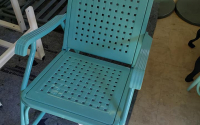 Powder Coated Vintage Metal Chair