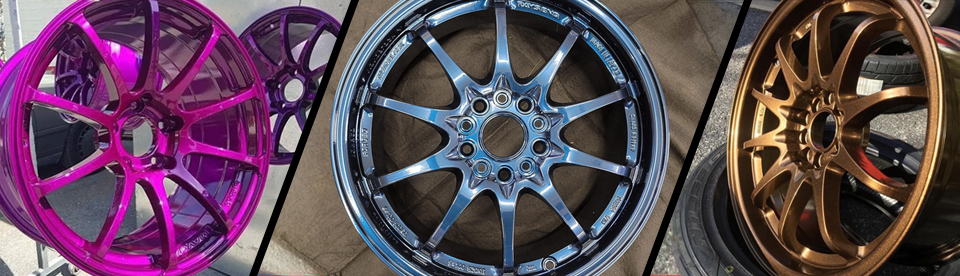 powder coated automotive wheels
