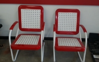 Powder Coated Vintage Metal Chairs