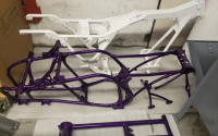 Motocycle Frame Powder Coating